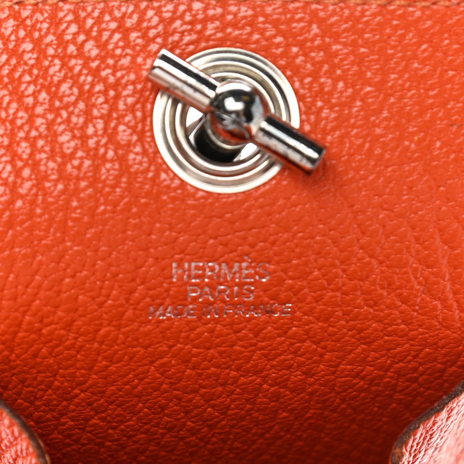 Hermes Chevre Mysore Planet Phone Case Orange 6 of 6