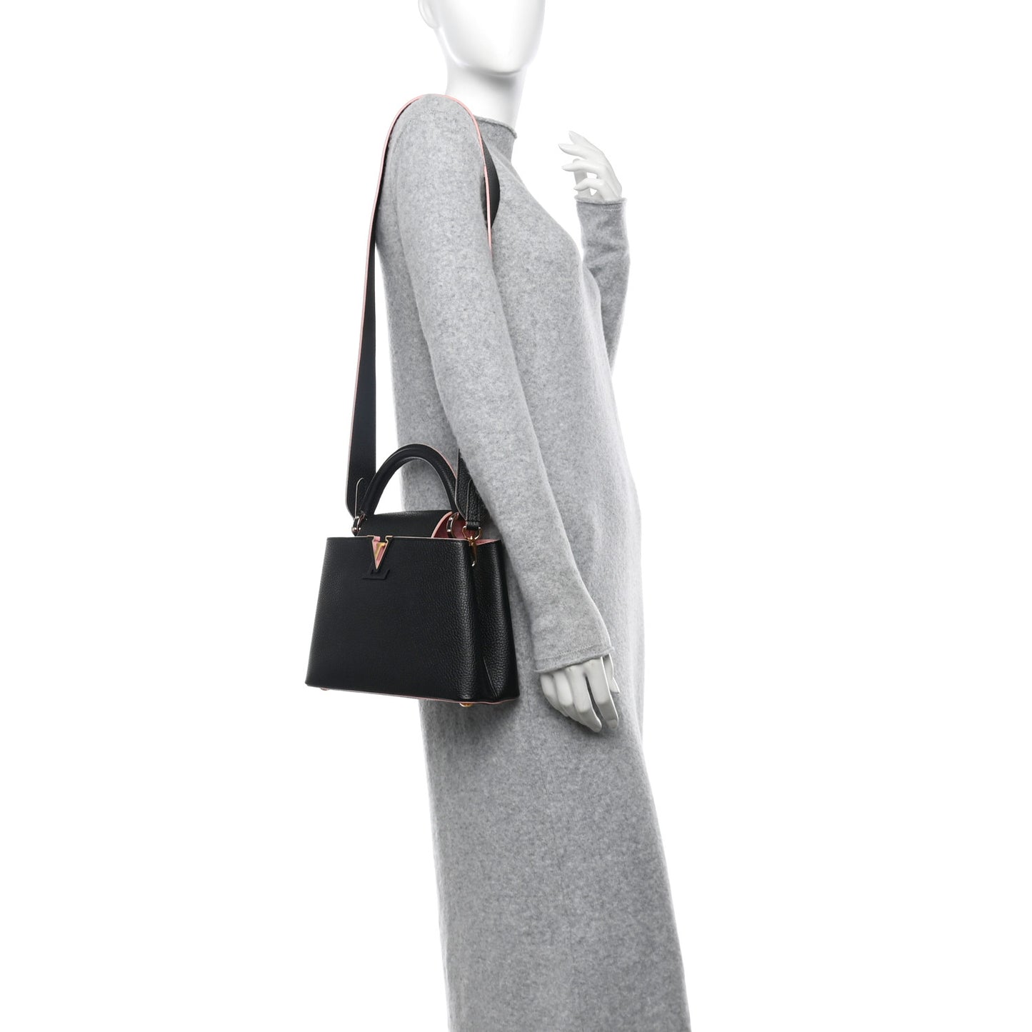 Taurillon Capucines BB Black Pink