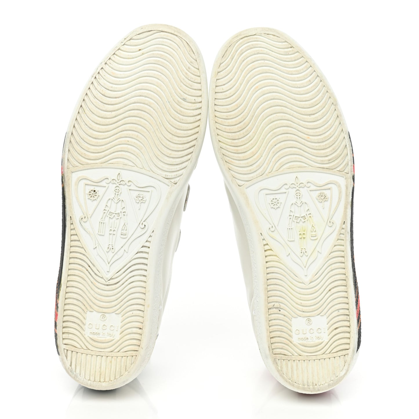 Miro Soft Calfskin Interlocking G Womens New Ace Sneakers 36 White Red Flame Green