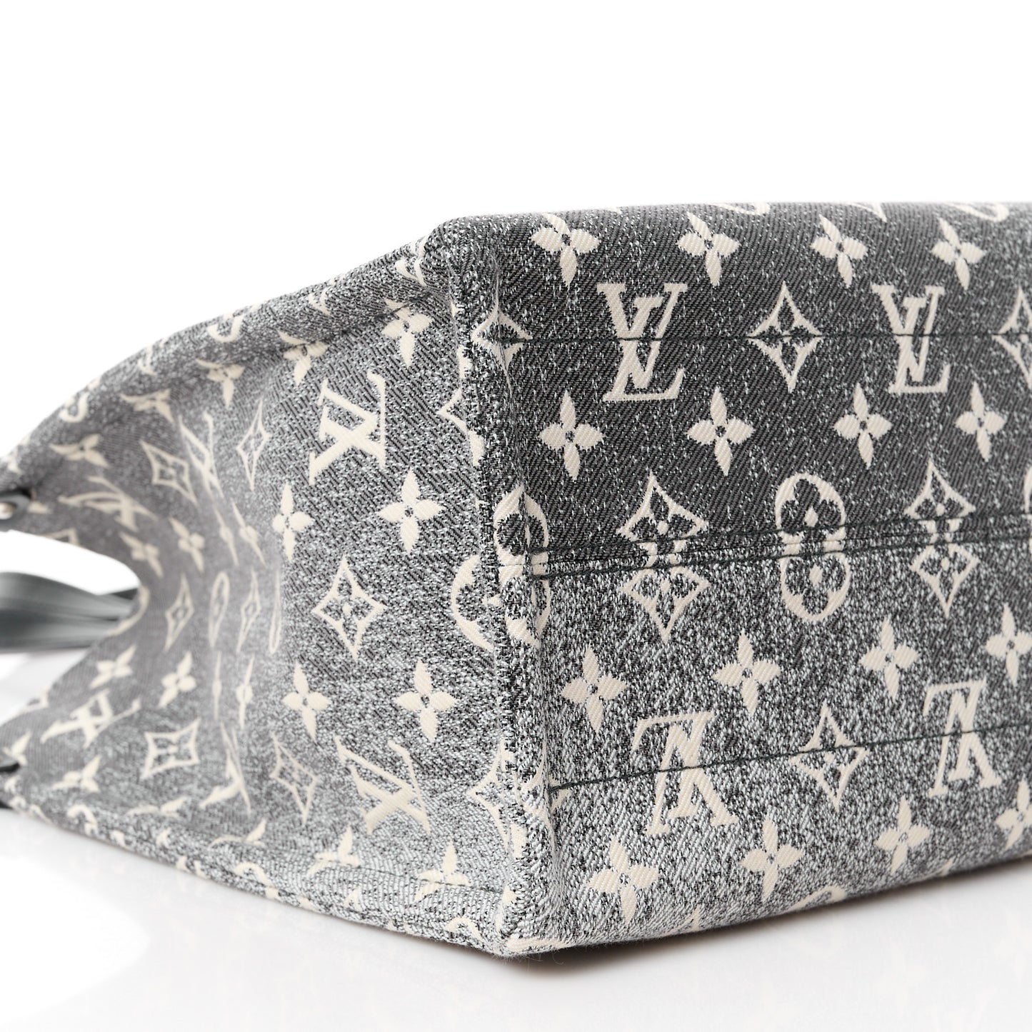 Monogram Jacquard Denim Onthego MM Black
