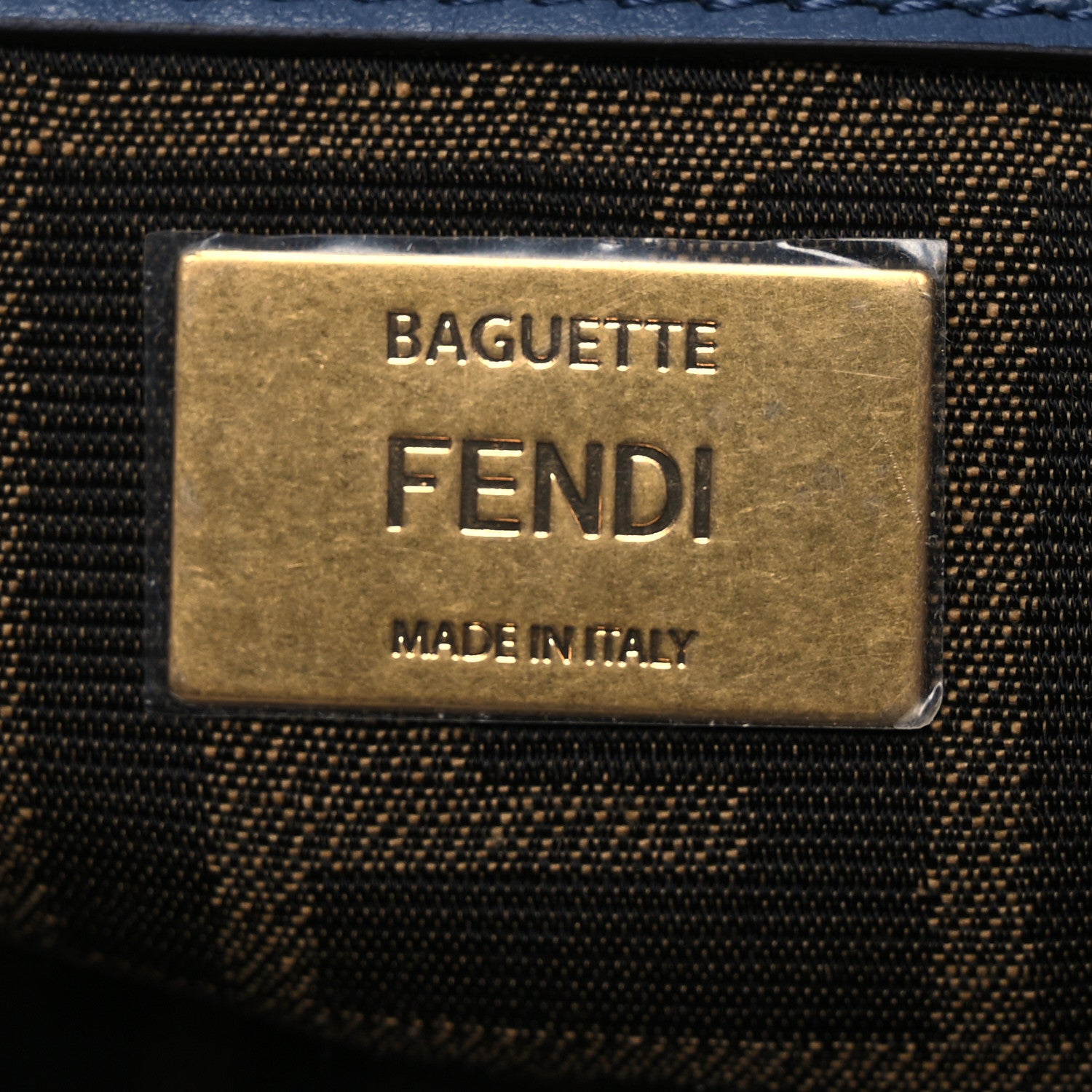 Fendi Shearling FF Midi Chain Baguette Mirto 6 of 10