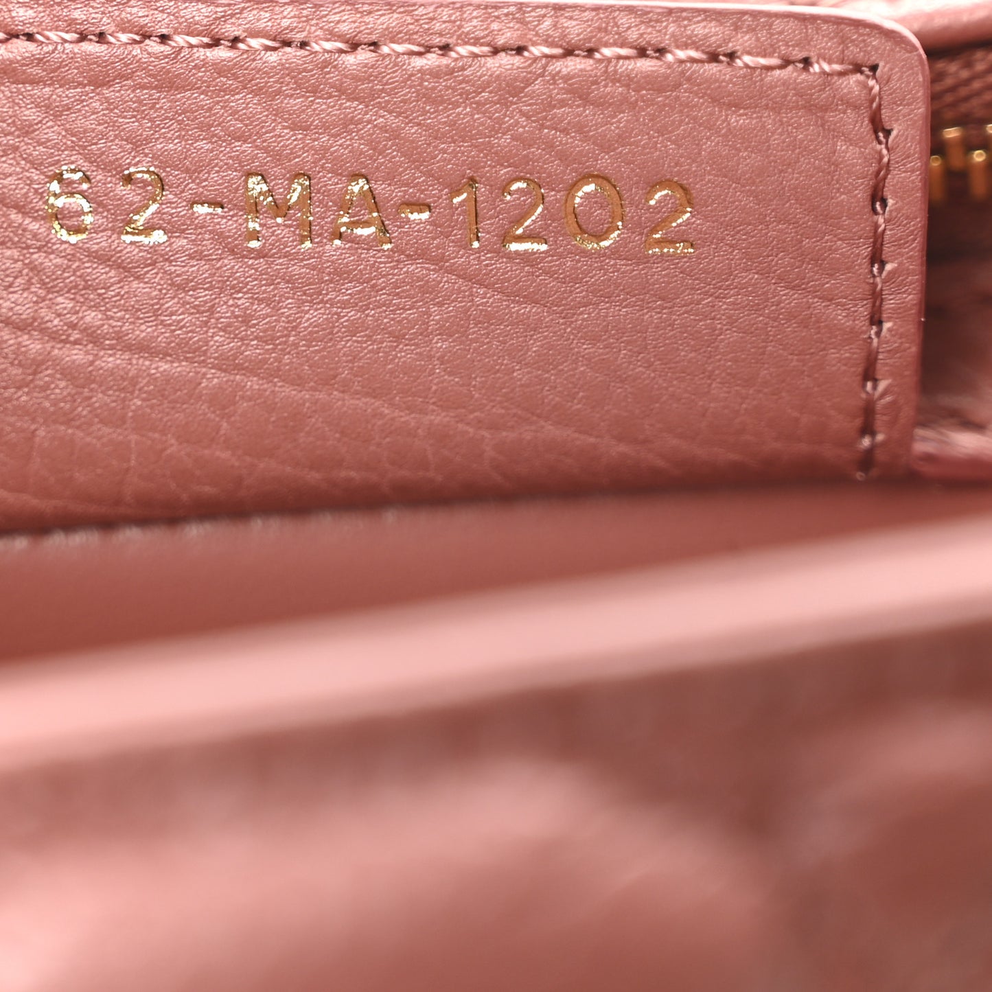Calfskin Cannage Medium Caro Bag Rust