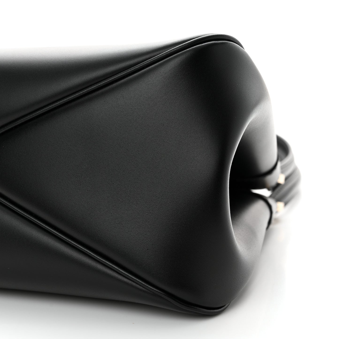 Calfskin Medium Key Shoulder Bag Black