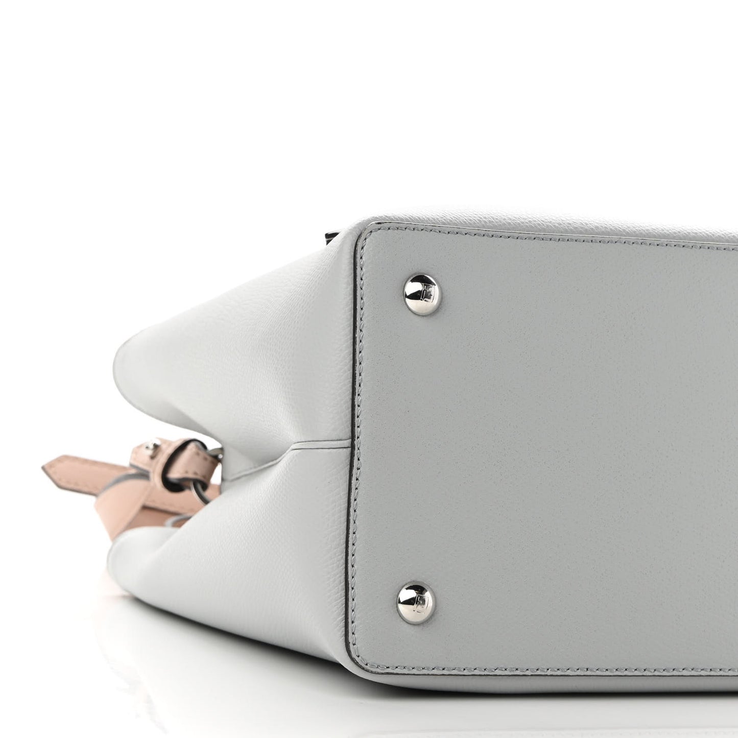 Vitello Cruise Monster Studded Petite 2Jours Tote Grigio Perla Amido Multicolor