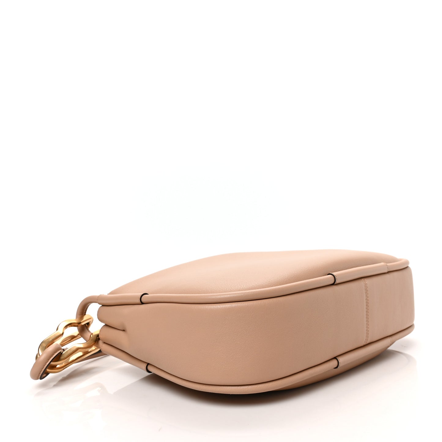 Silk Calfskin Link Shoulder Bag Maple
