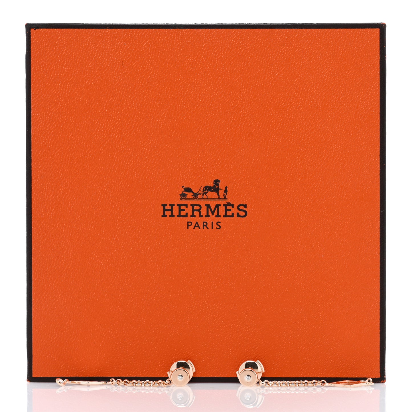 18K Rose Gold Diamond Gambade Earrings
