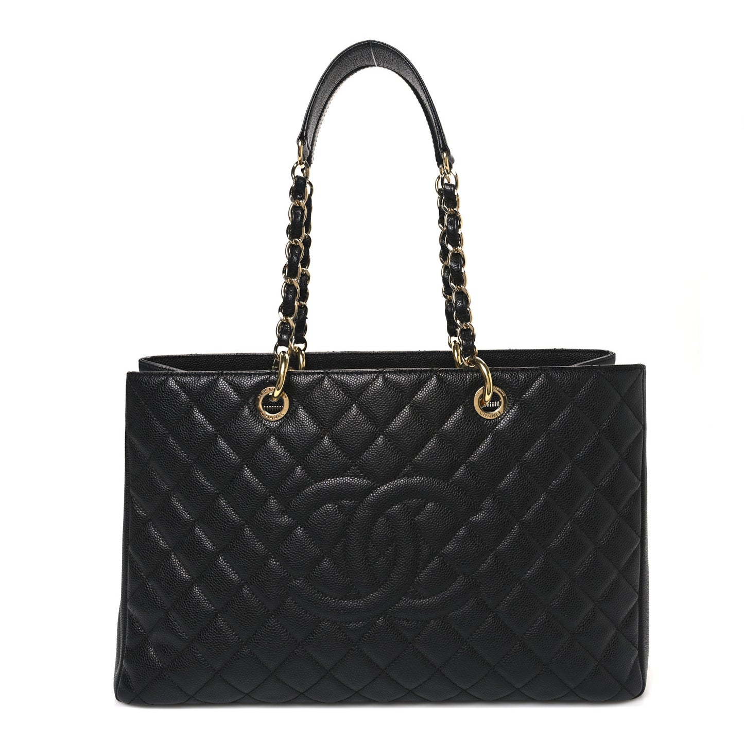 Caviar Quilted XL Grand Shopping Tote GST Black
