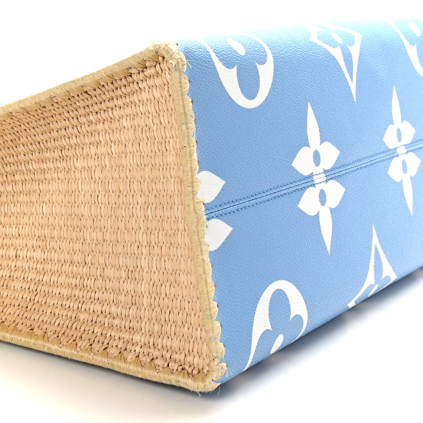 Monogram Giant Raffia Forte DeI Marmi By The Pool Onthego GM Blue