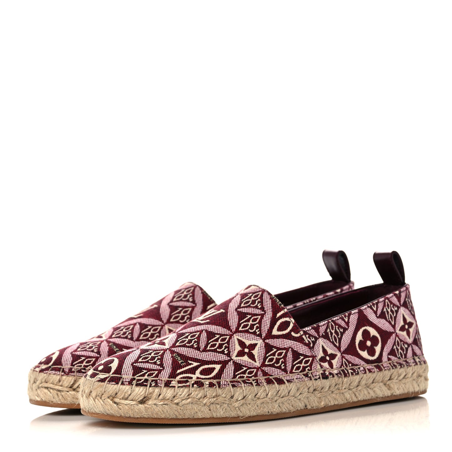 Jacquard Since 1854 Starboard Espadrille Flats 36 Bordeaux