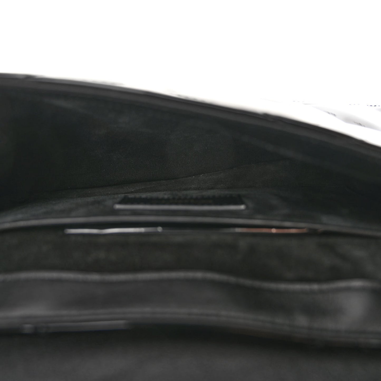 Patent Quilted Le 57 Diamond Shoulder Bag Black