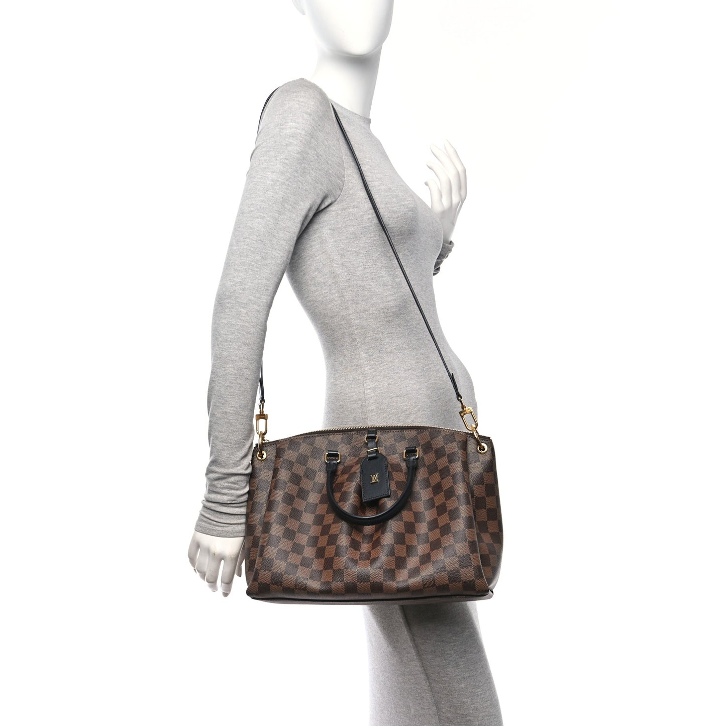 Damier Ebene Odeon Tote MM Black