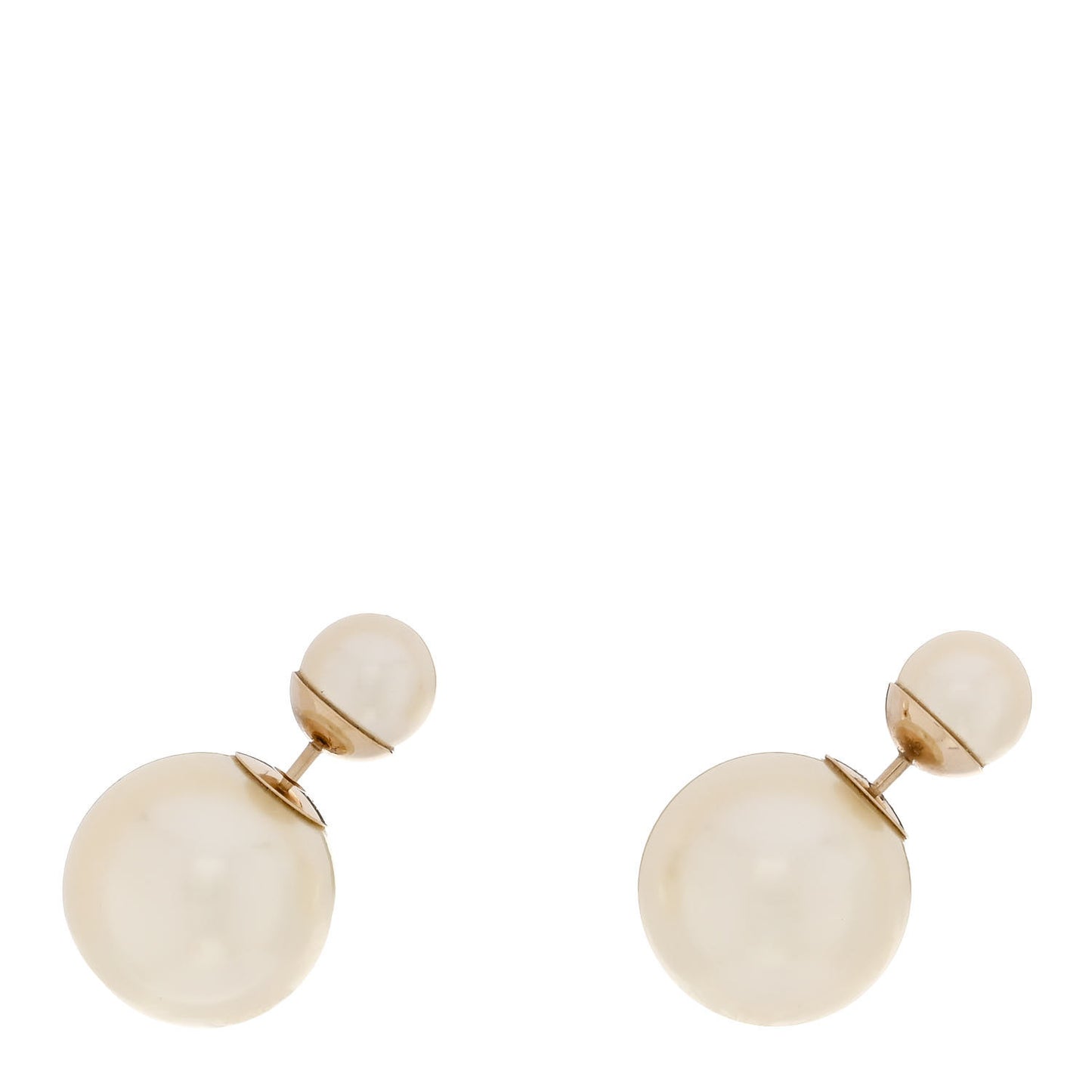 Pearl Mise En Dior Tribal Earrings Gold