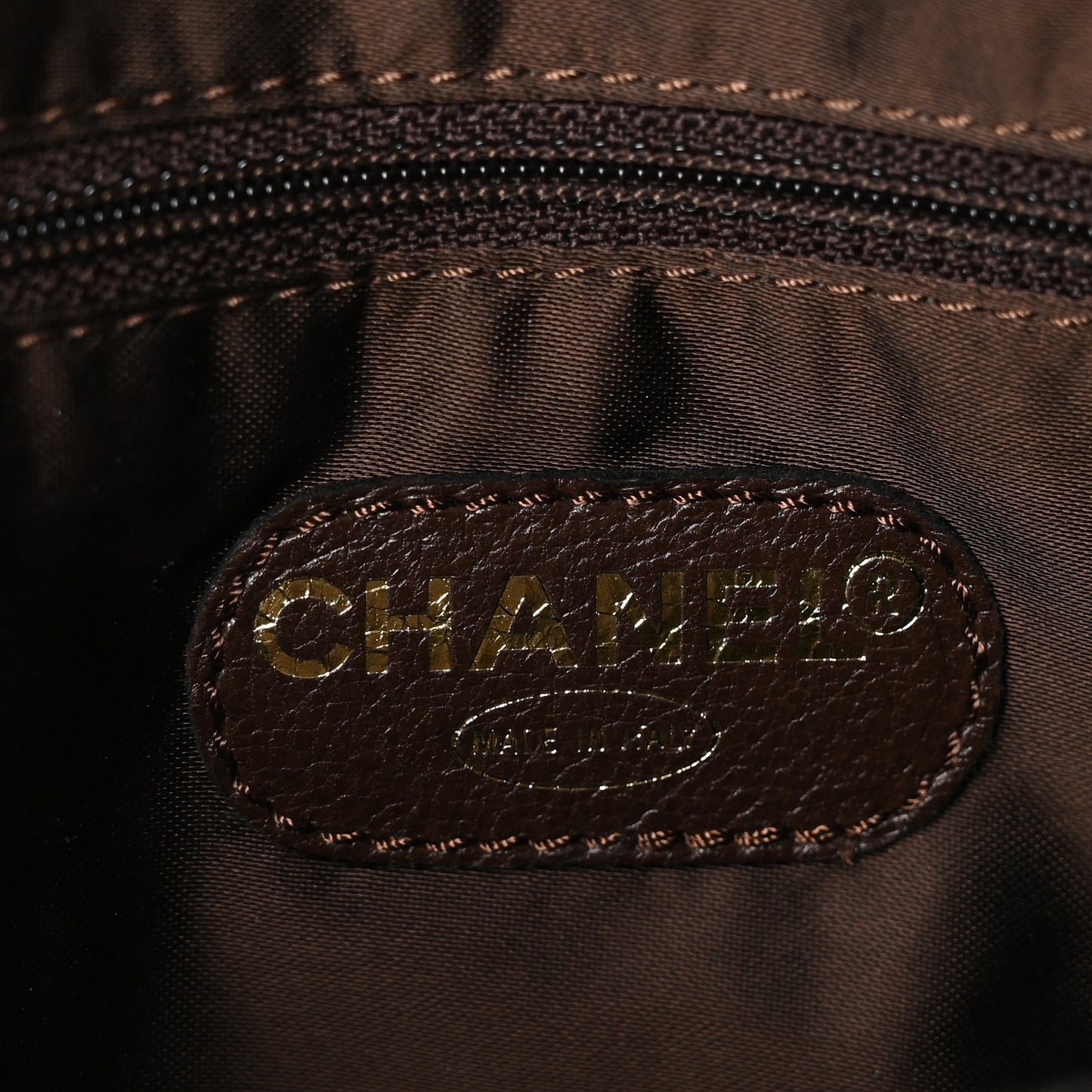 Suede Shopping Chain Tote Brown