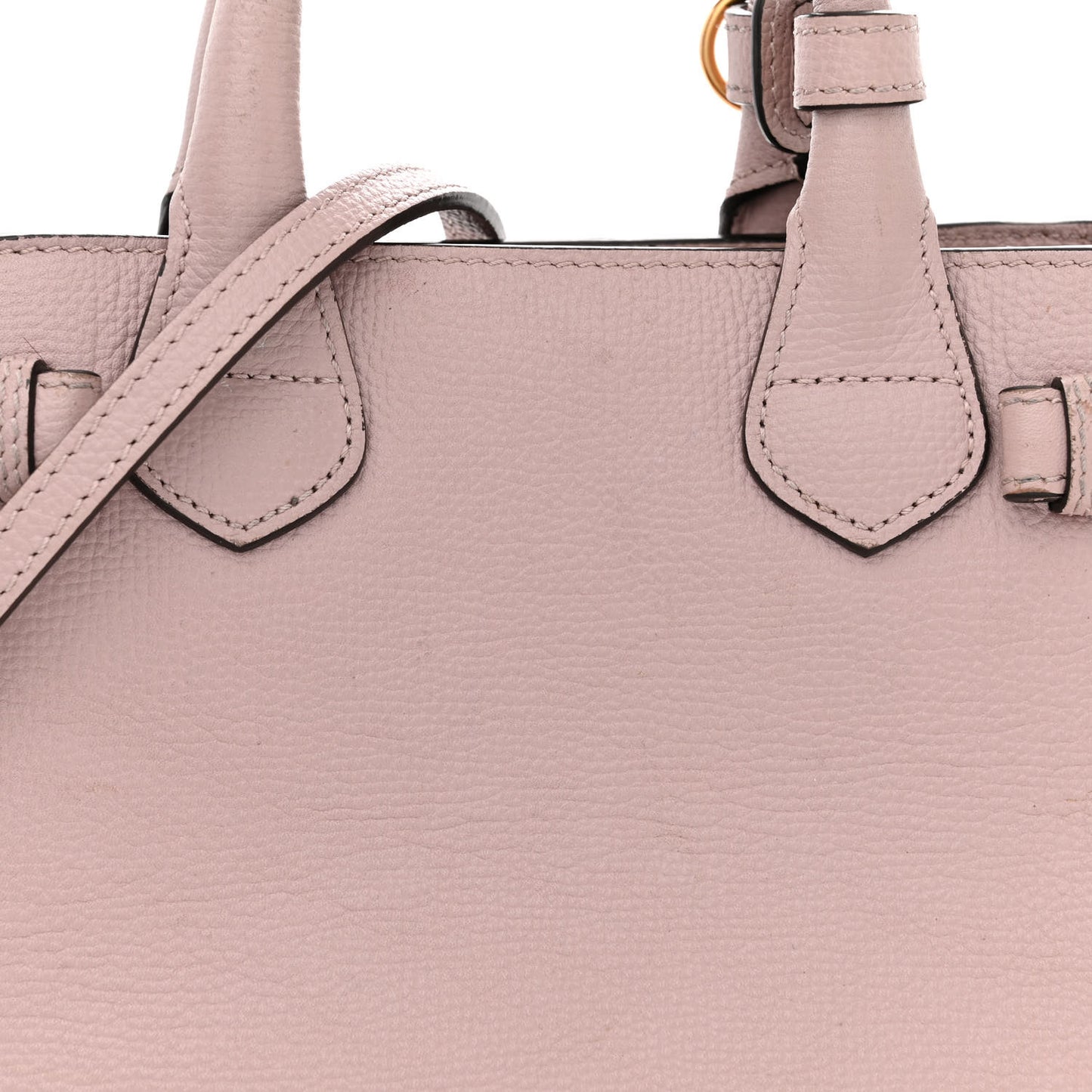 Derby Calfskin House Check Small Banner Tote Pink
