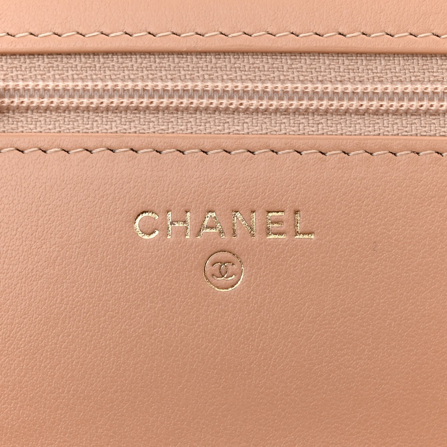 Chanel Calfskin Quilted Perfect Fit Wallet On Chain WOC Beige 6 of 13