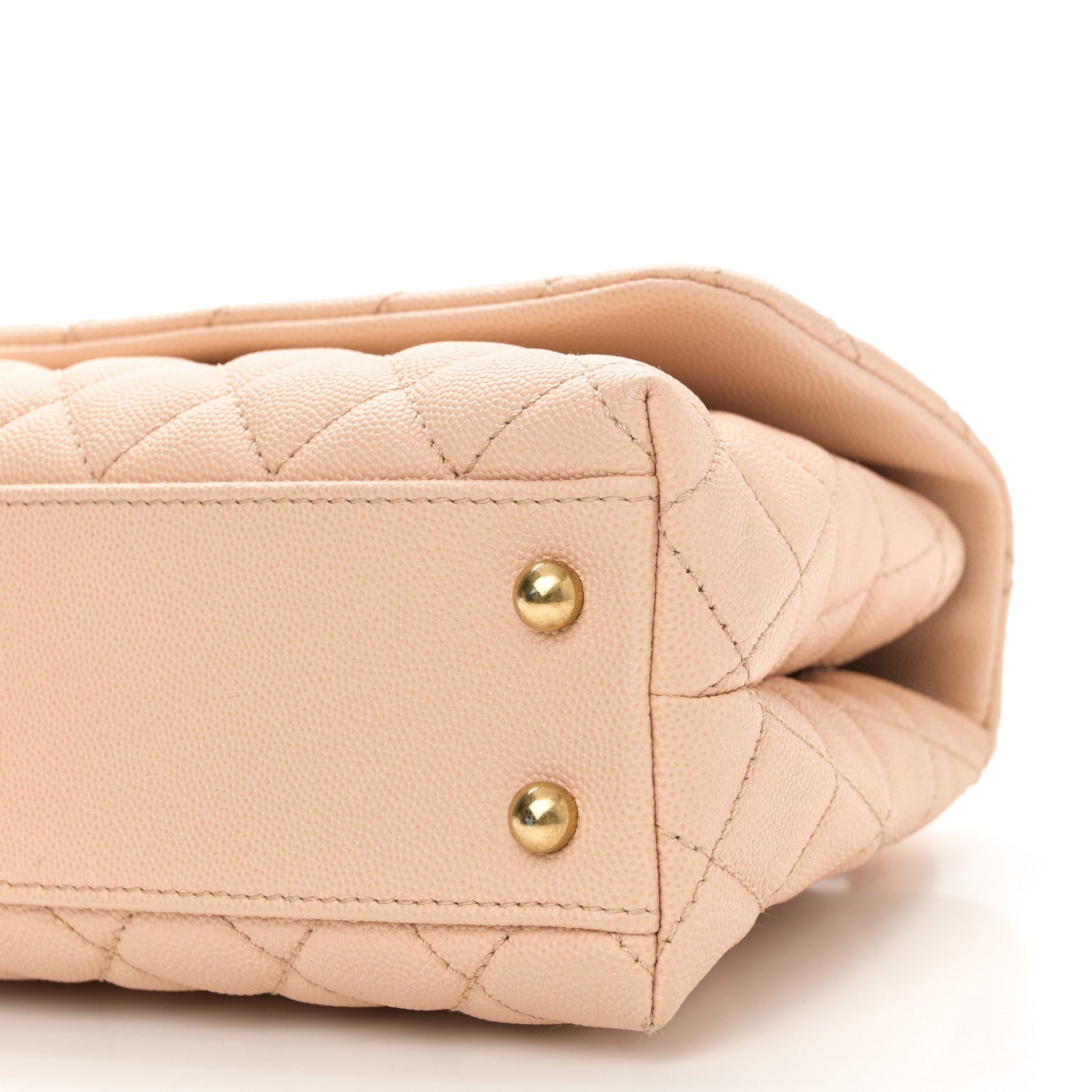 Chanel Caviar Quilted Mini Coco Handle Flap Beige 10 of 11