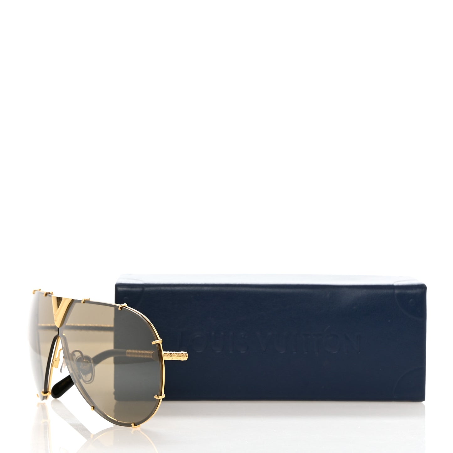 Metal LV Drive Sunglasses Z0897W Black Gold