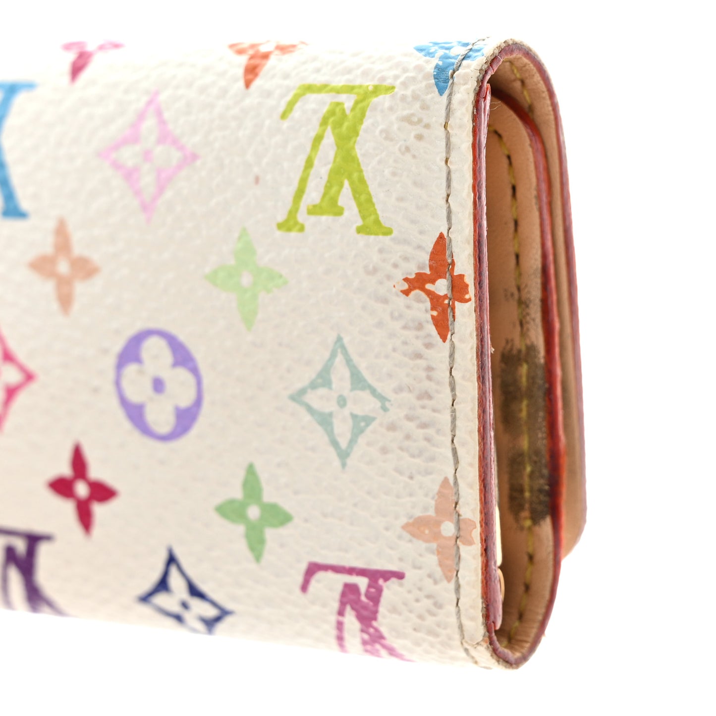 Monogram Multicolor Multicles 4 Key Holder White