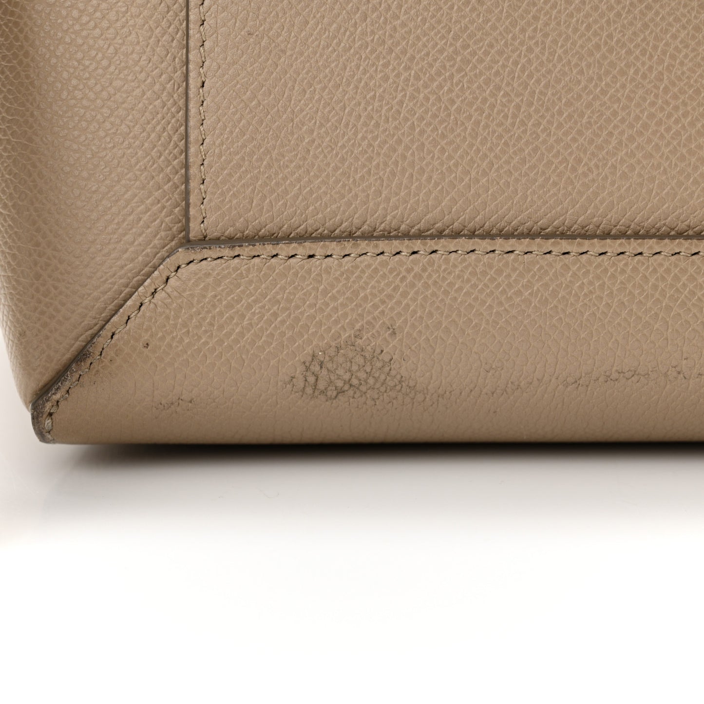 Grained Calfskin Micro Belt Bag Light Taupe