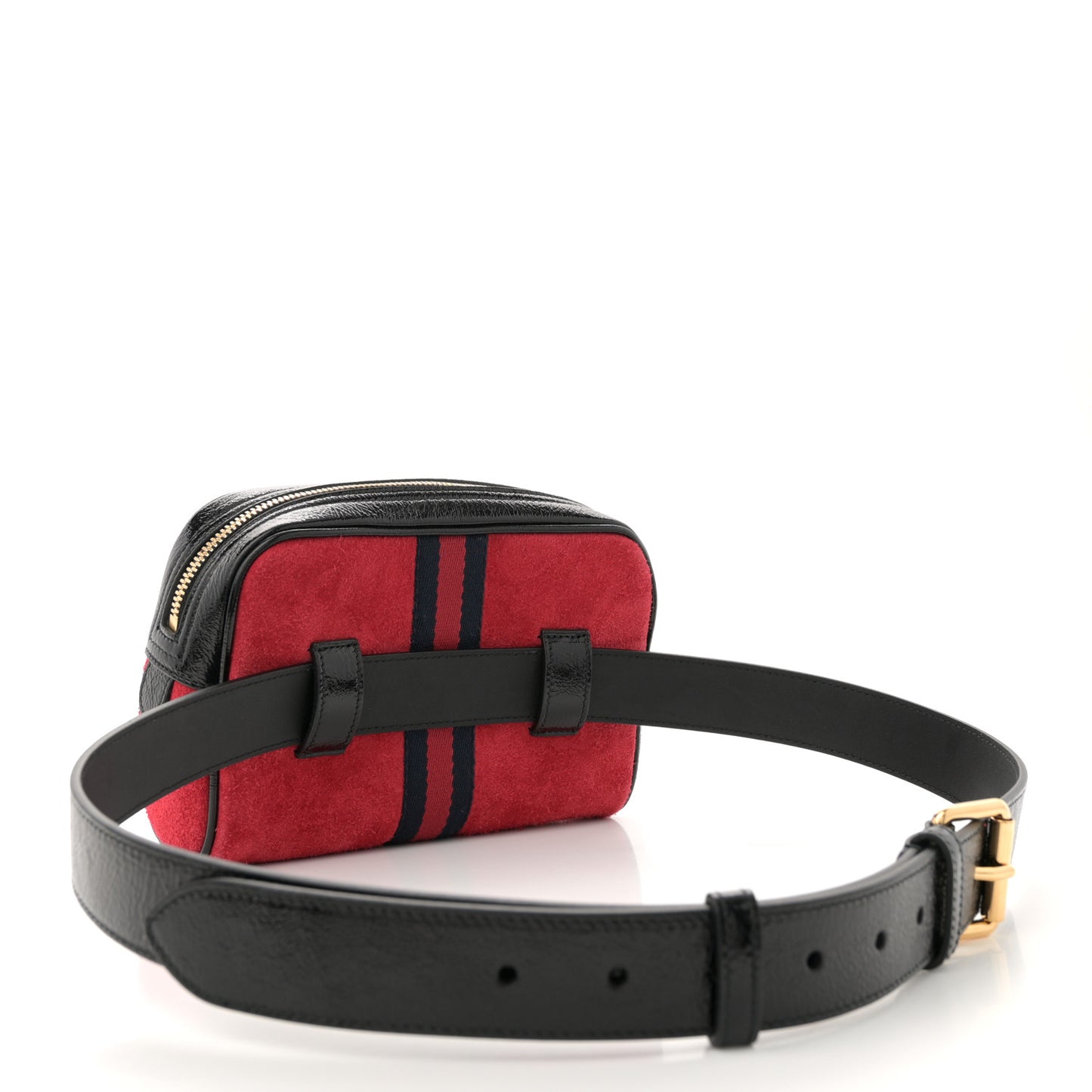 Suede Small Ophidia Belt Bag 95 38 Hibiscus Red