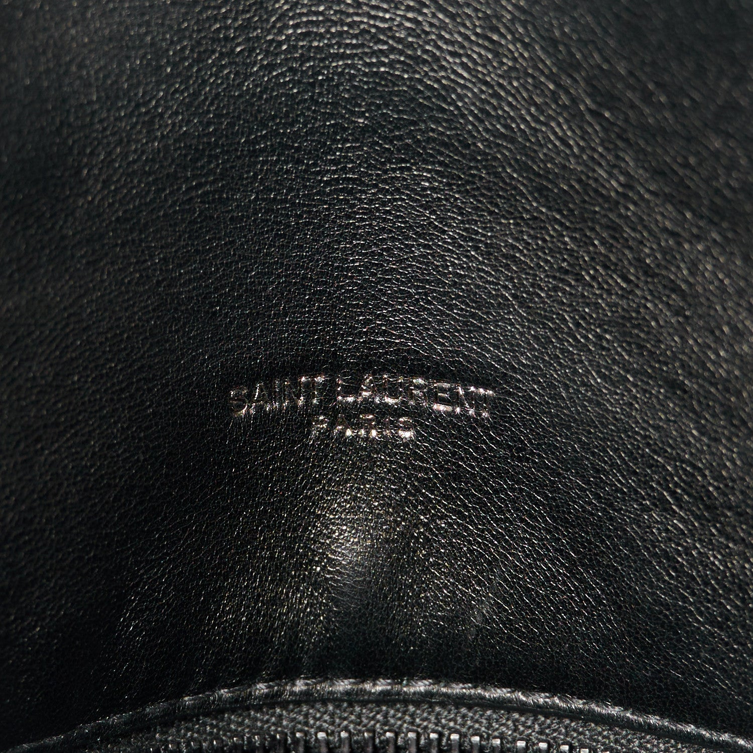 Saint Laurent Lambskin Quilted Monogram Monochrome Medium Loulou Puffer Chain Satchel Black 6 of 11