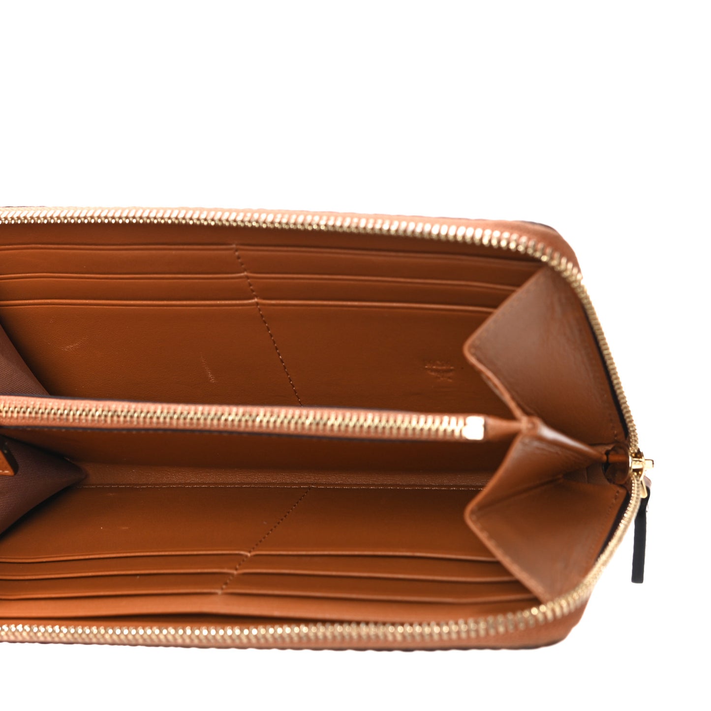 Visetos Rabbit Zip Around Wallet Cognac