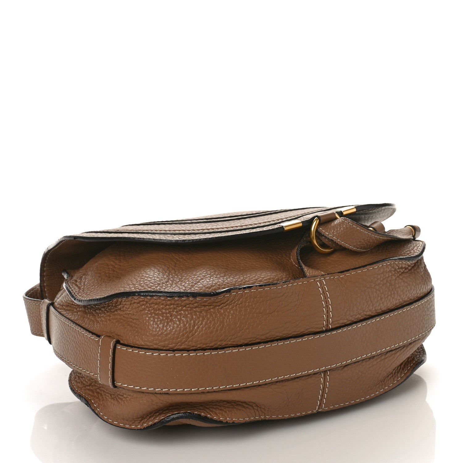 Chloe Calfskin Medium Marcie Round Crossbody Bag Nut 4 of 9