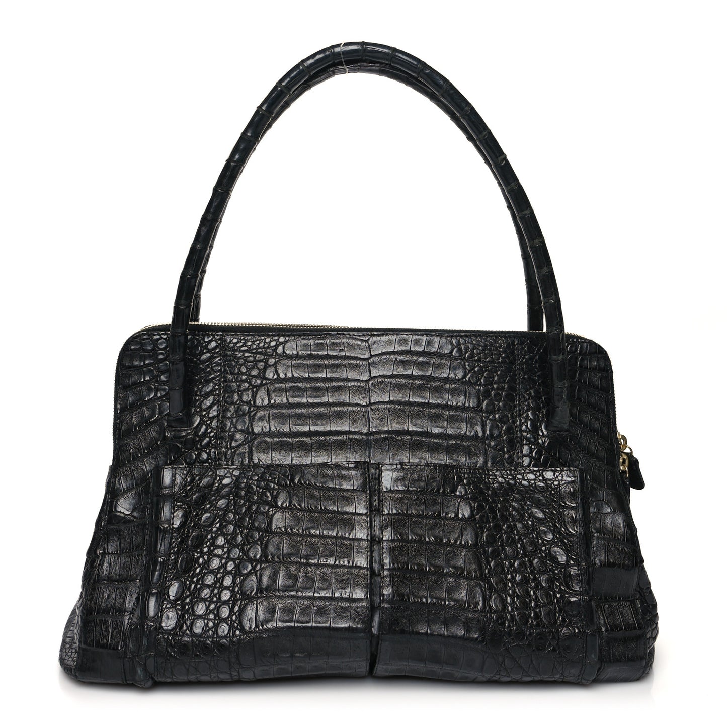 Crocodile Large Linda Tote Tote Black