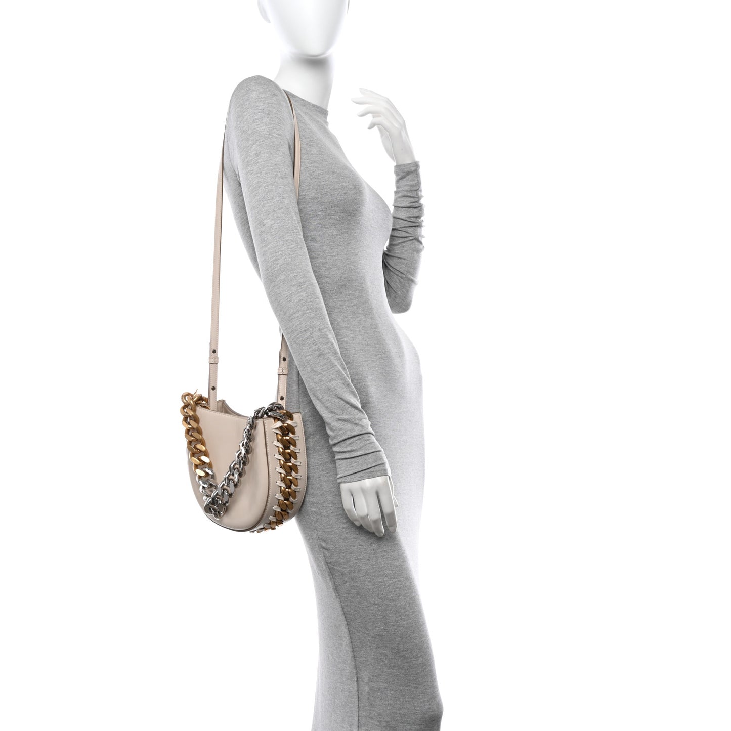 Eco Alter Nappa Frayme Shoulder Bag Pure White