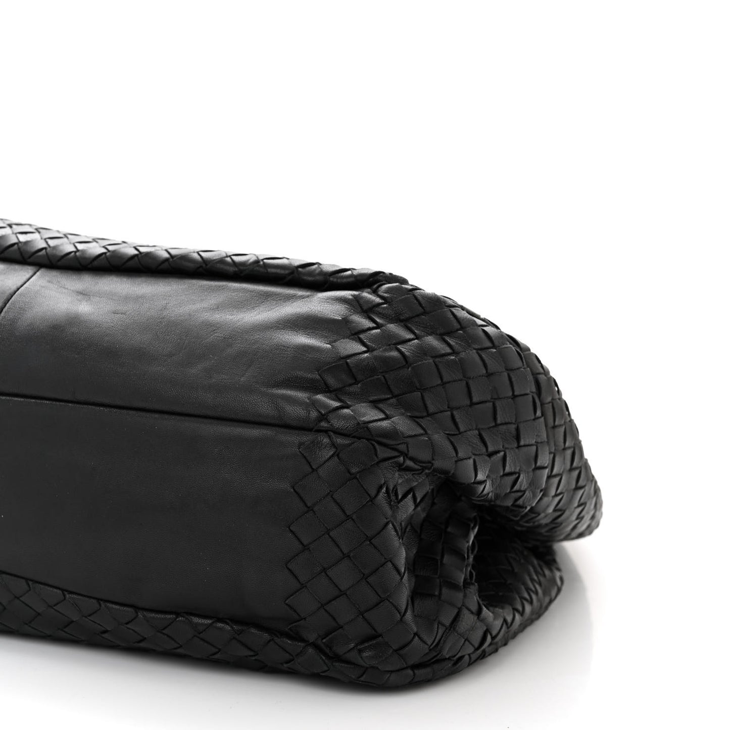Nappa Intrecciato Medium Veneta Hobo Black