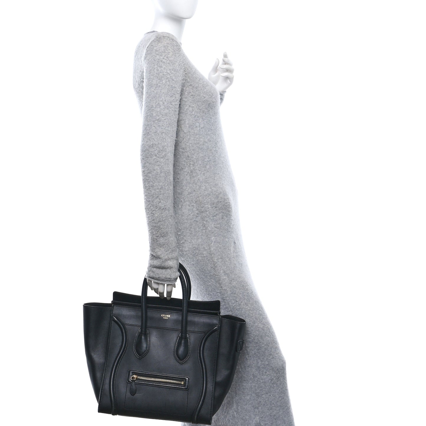 Smooth Calfskin Mini Luggage Black