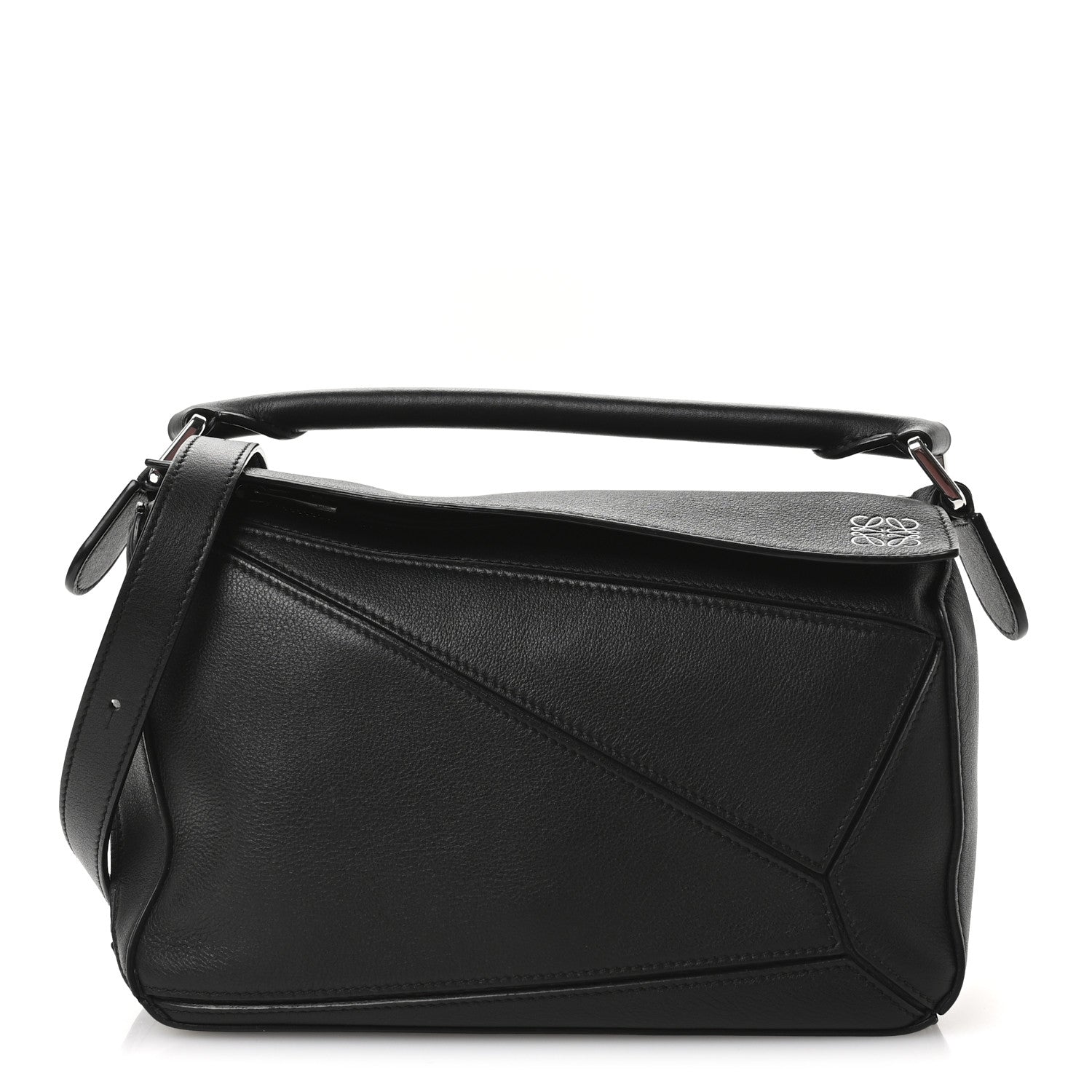 Loewe Calfskin Small Puzzle Bag Black 1 of 9