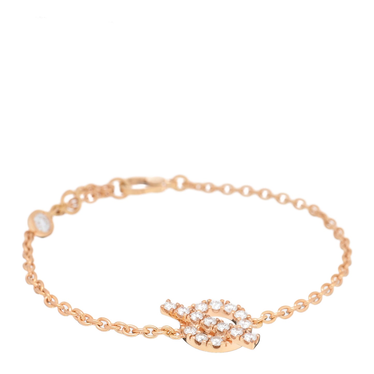 18K Rose Gold Diamond Finesse Bracelet XS
