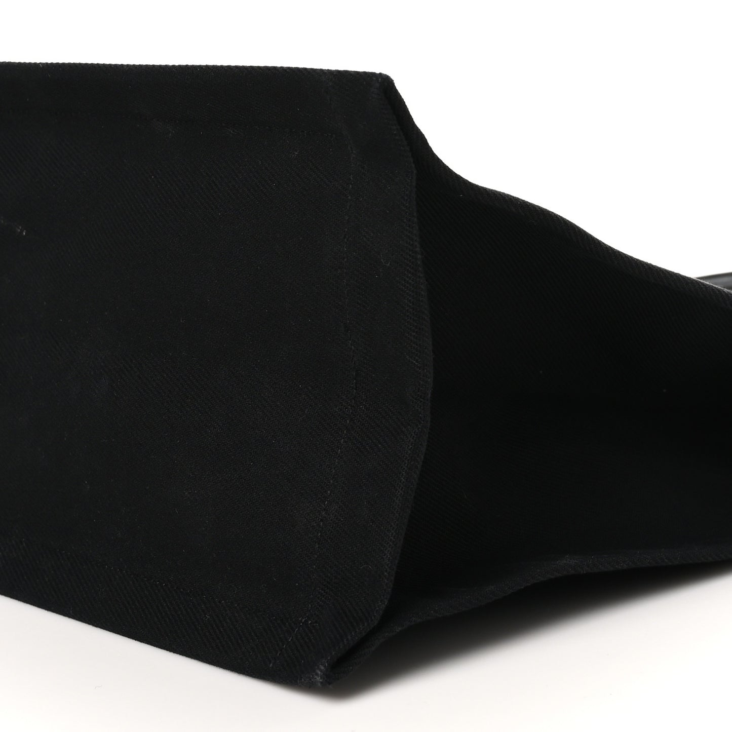 Linen Calfskin Rive Gauche Tote Black