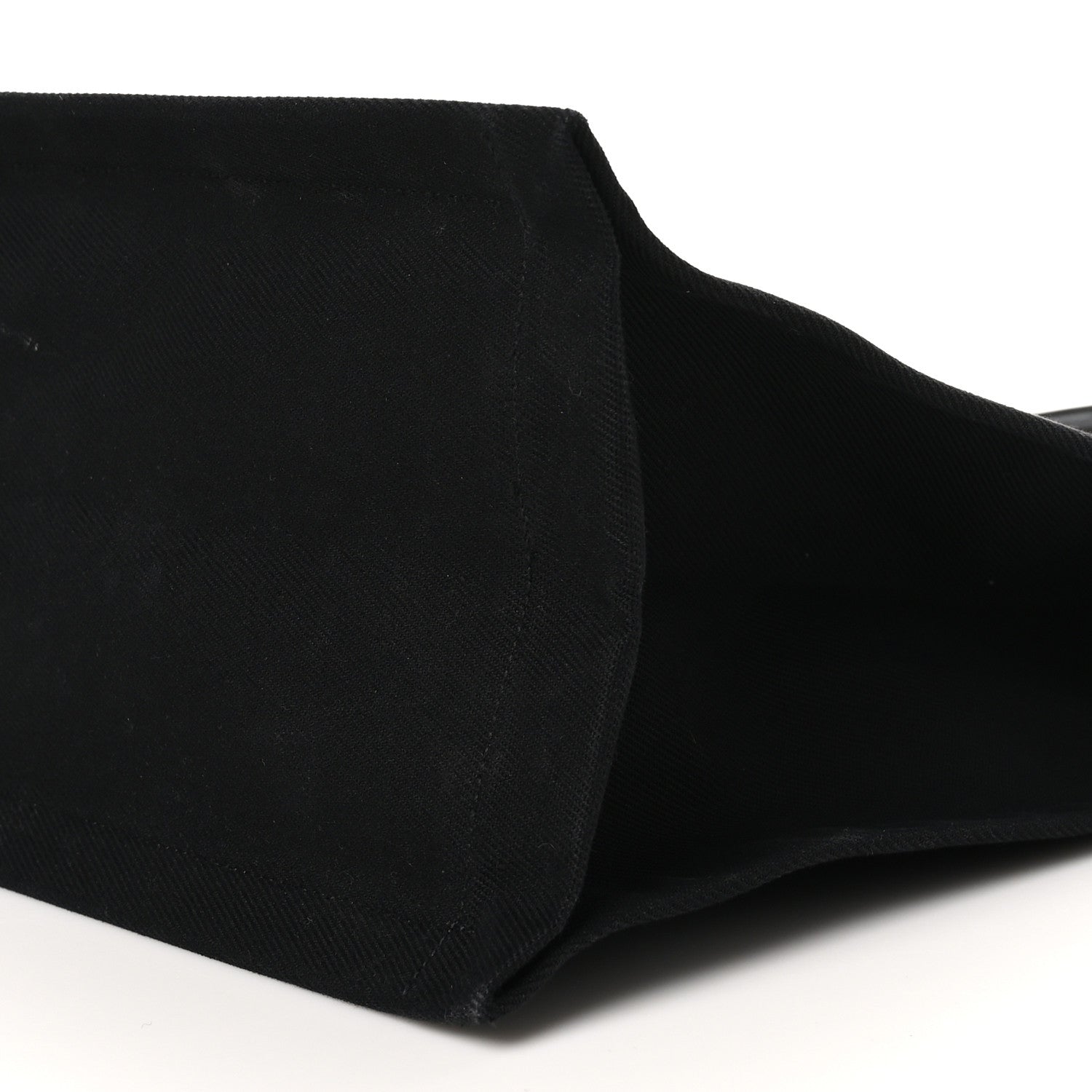 Saint Laurent Linen Calfskin Rive Gauche Tote Black 10 of 10