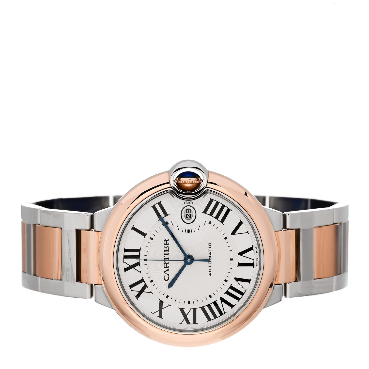 Cartier Stainless Steel 18K Pink Gold 42mm Ballon Bleu De Cartier Automatic Watch 2 of 5