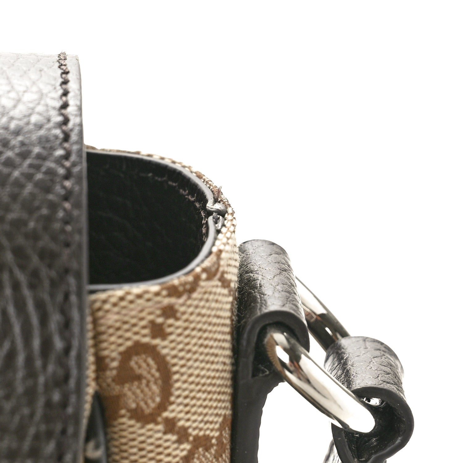 Gucci Monogram Large Flap Messenger Bag Beige Dark Brown 12 of 12