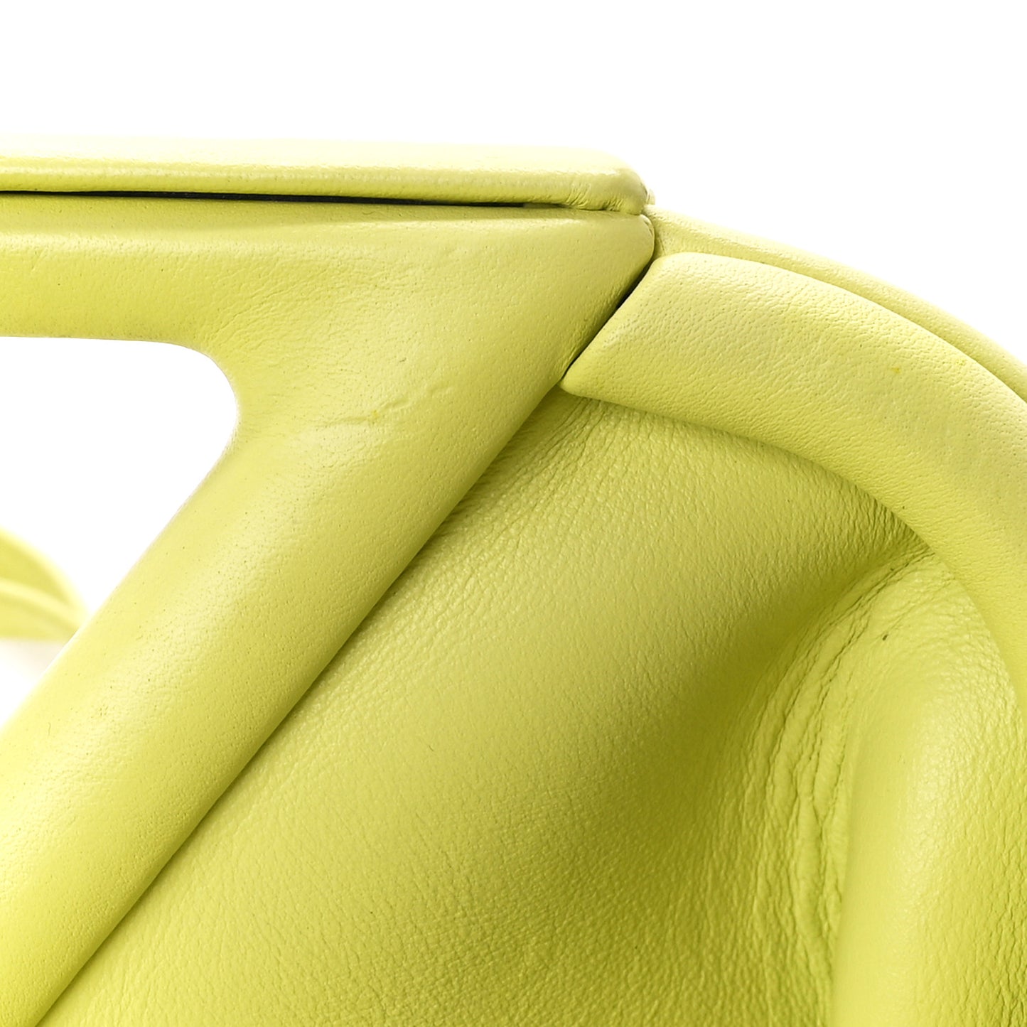 Calfskin Small The Point Triangle Bag Seagrass