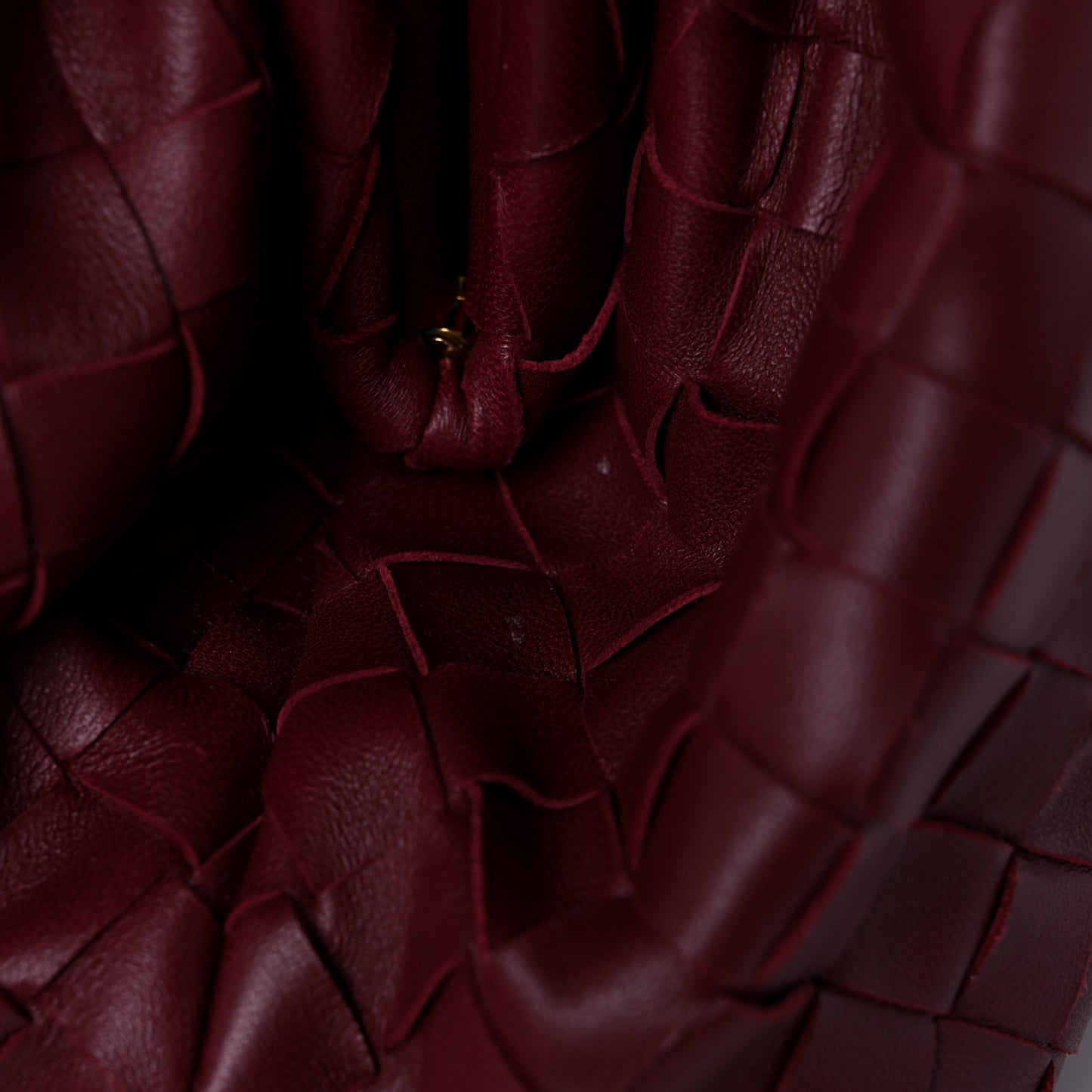 Nappa Maxi Intrecciato The Pouch Oversized Clutch Bordeaux
