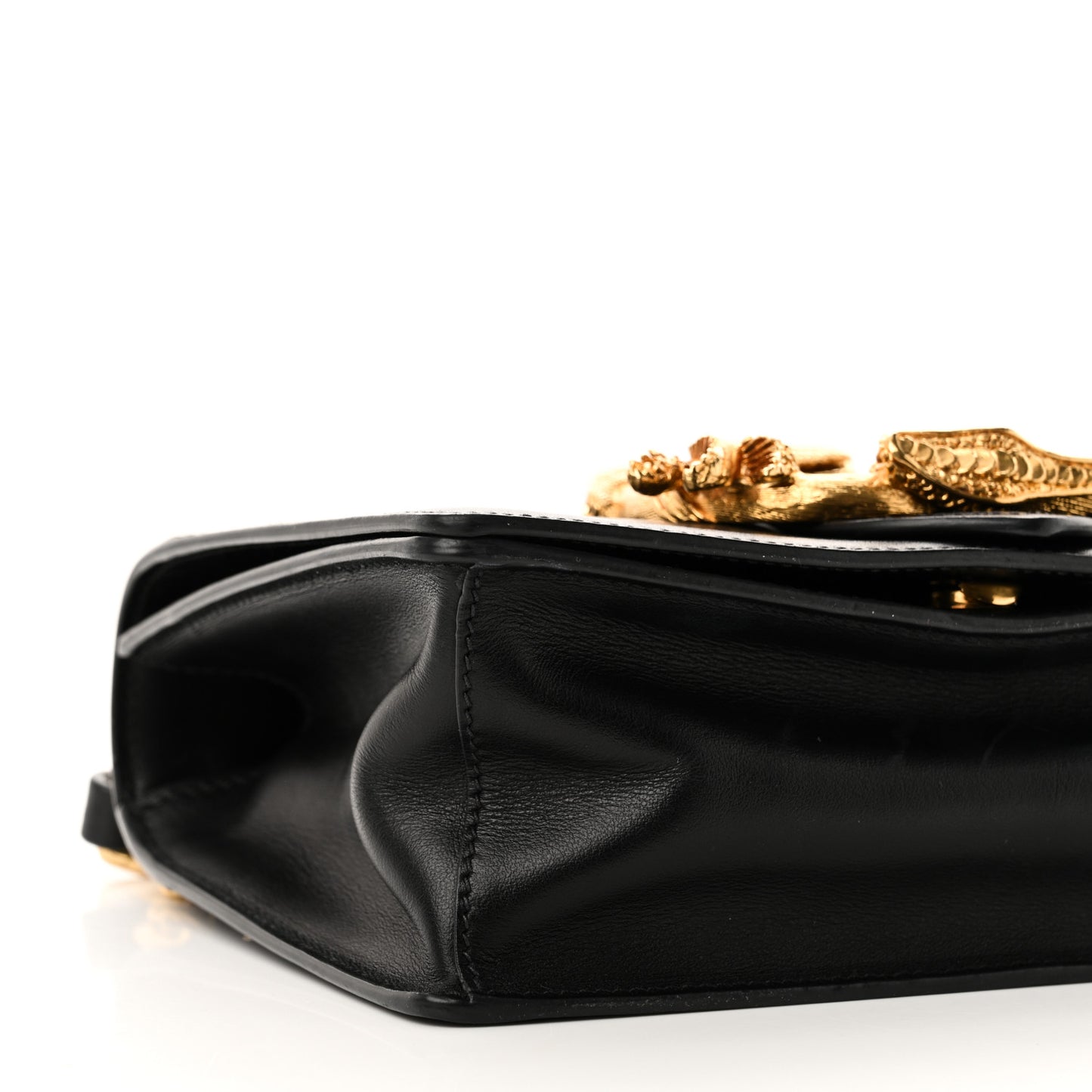 City Calf Saffiano Animalier Cahier Bag Black
