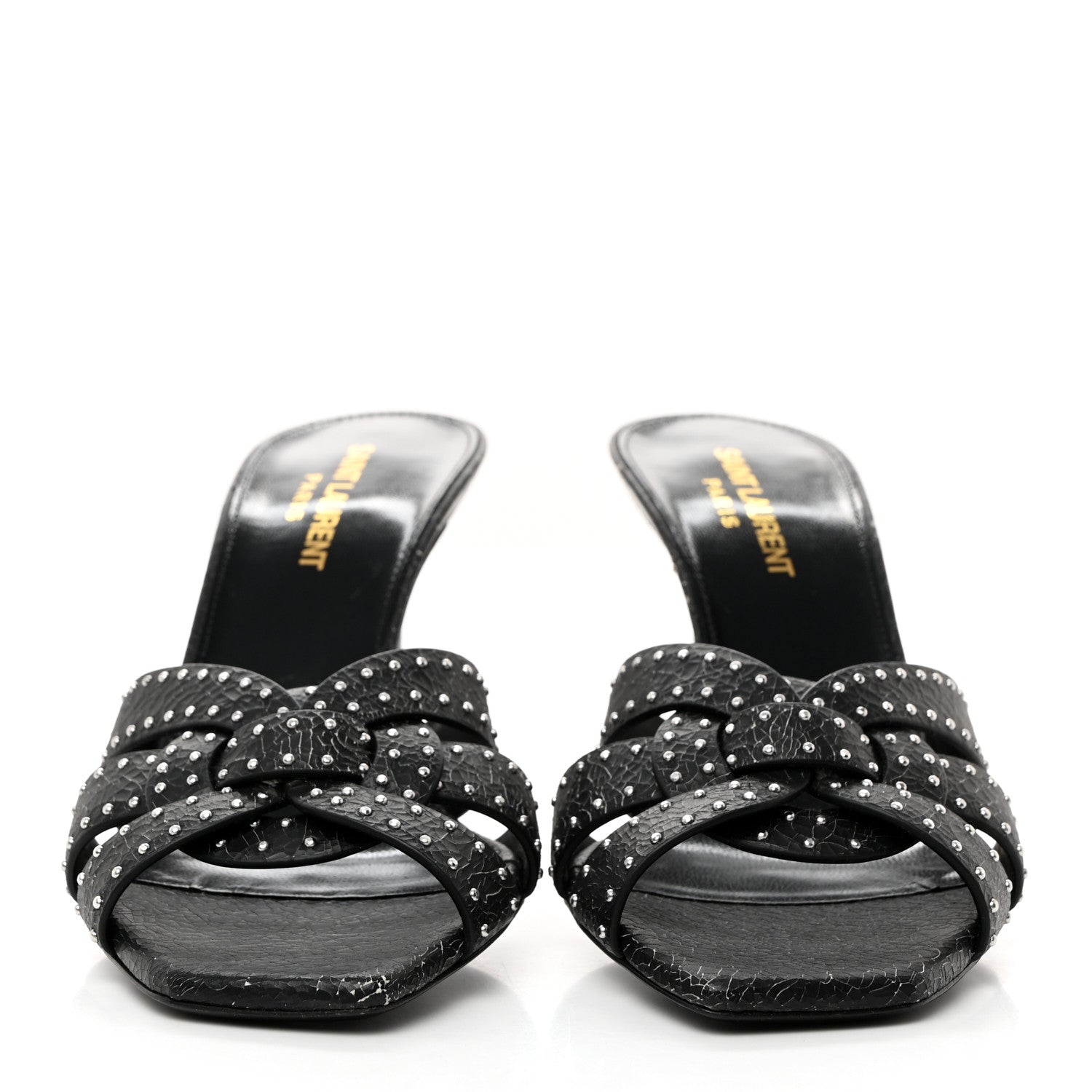 Saint Laurent Tribute Slide 85 Mules 37.5 Black 2 of 11