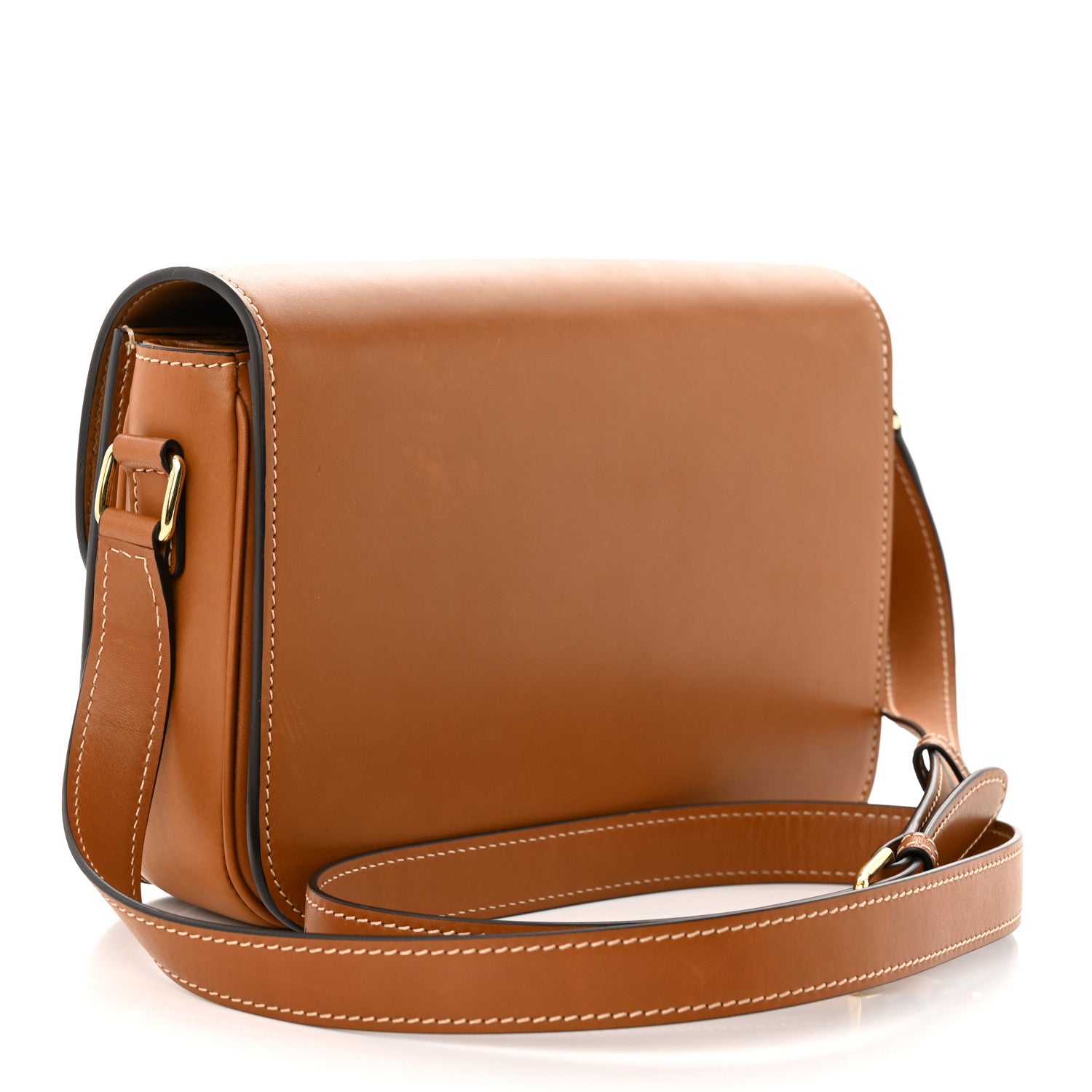Celine Shiny Calfskin Medium Triomphe Tan 3 of 12
