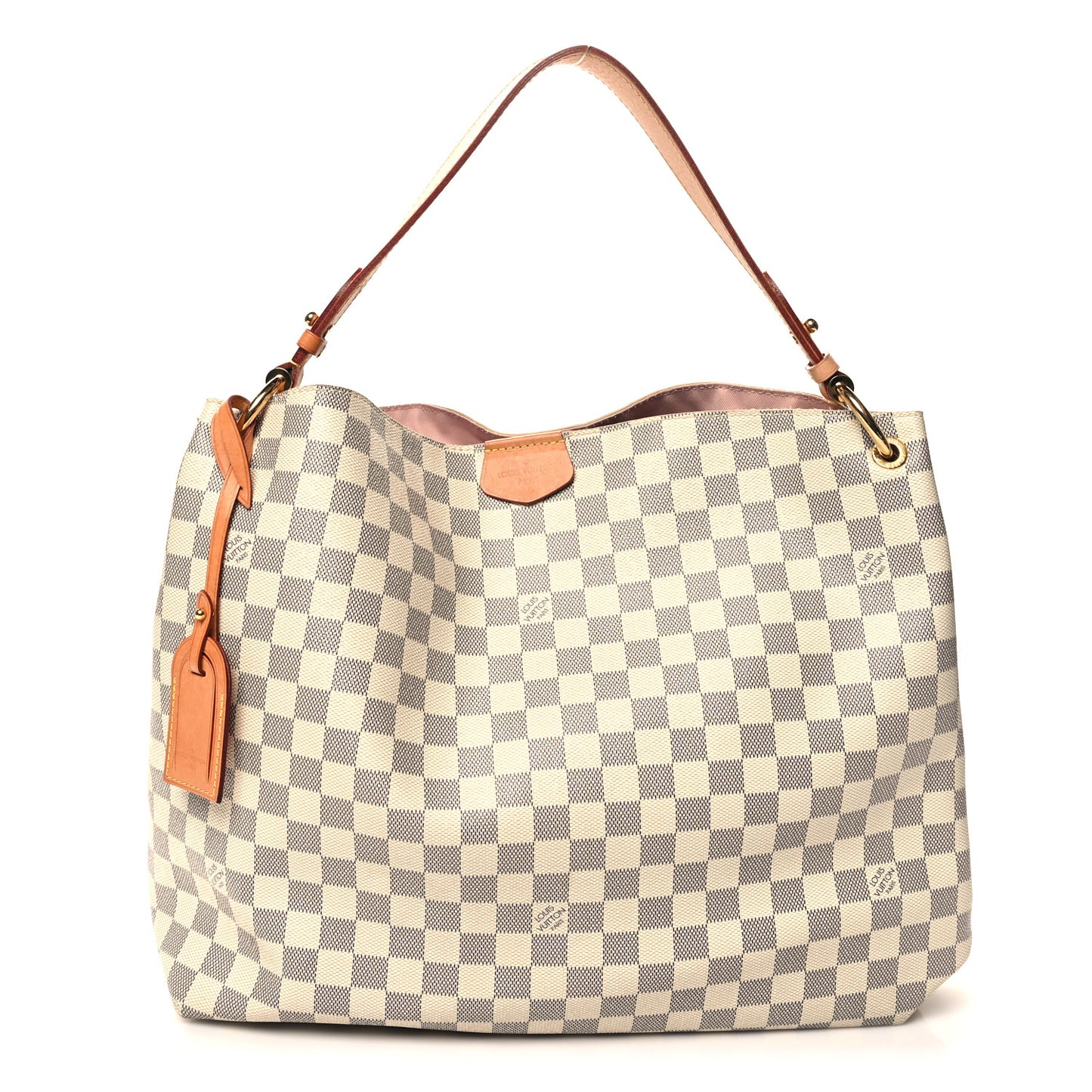 Damier Azur Graceful MM Rose Ballerine