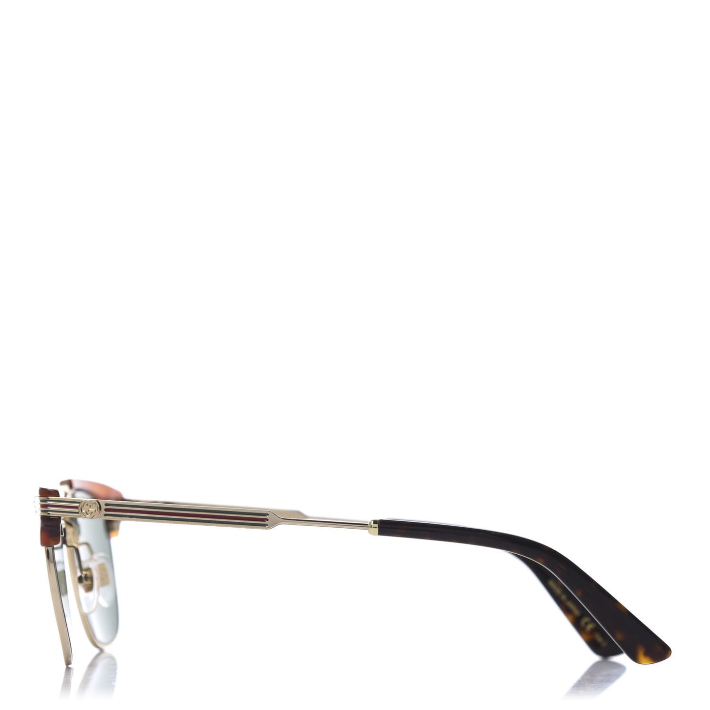 Acetate Square Frame Web Sunglasses GG0287S Light Tortoise