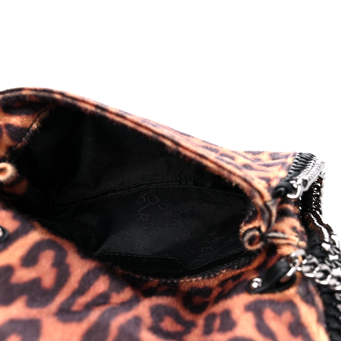 Faux Calf Hair Falabella Crossbody Bag Leopard