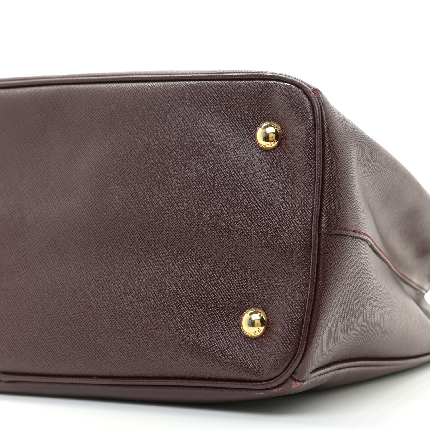 Prada Saffiano Lux Medium Tote Bordeaux 6 of 9