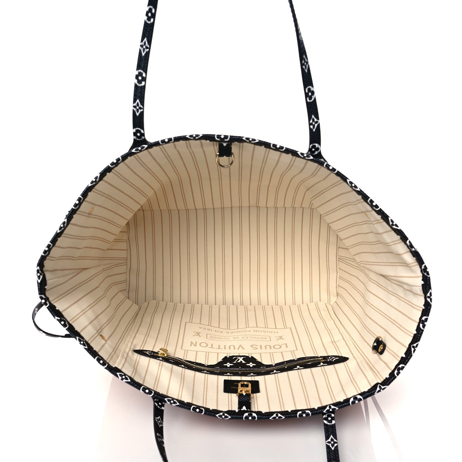 Louis Vuitton Monogram Giant Jungle Neverfull MM Ivory 5 of 9