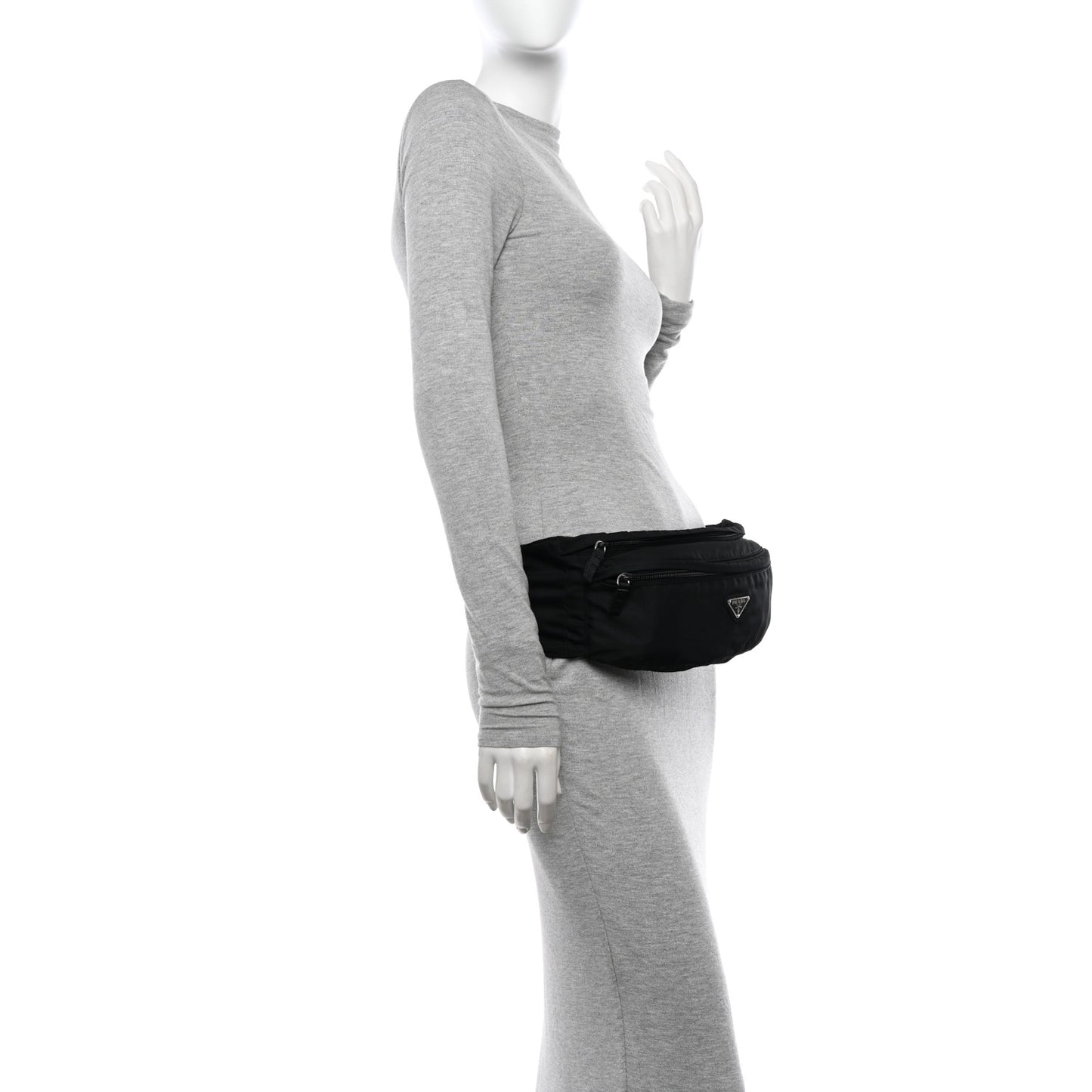 Tessuto Nylon Montagna Belt Bag Black