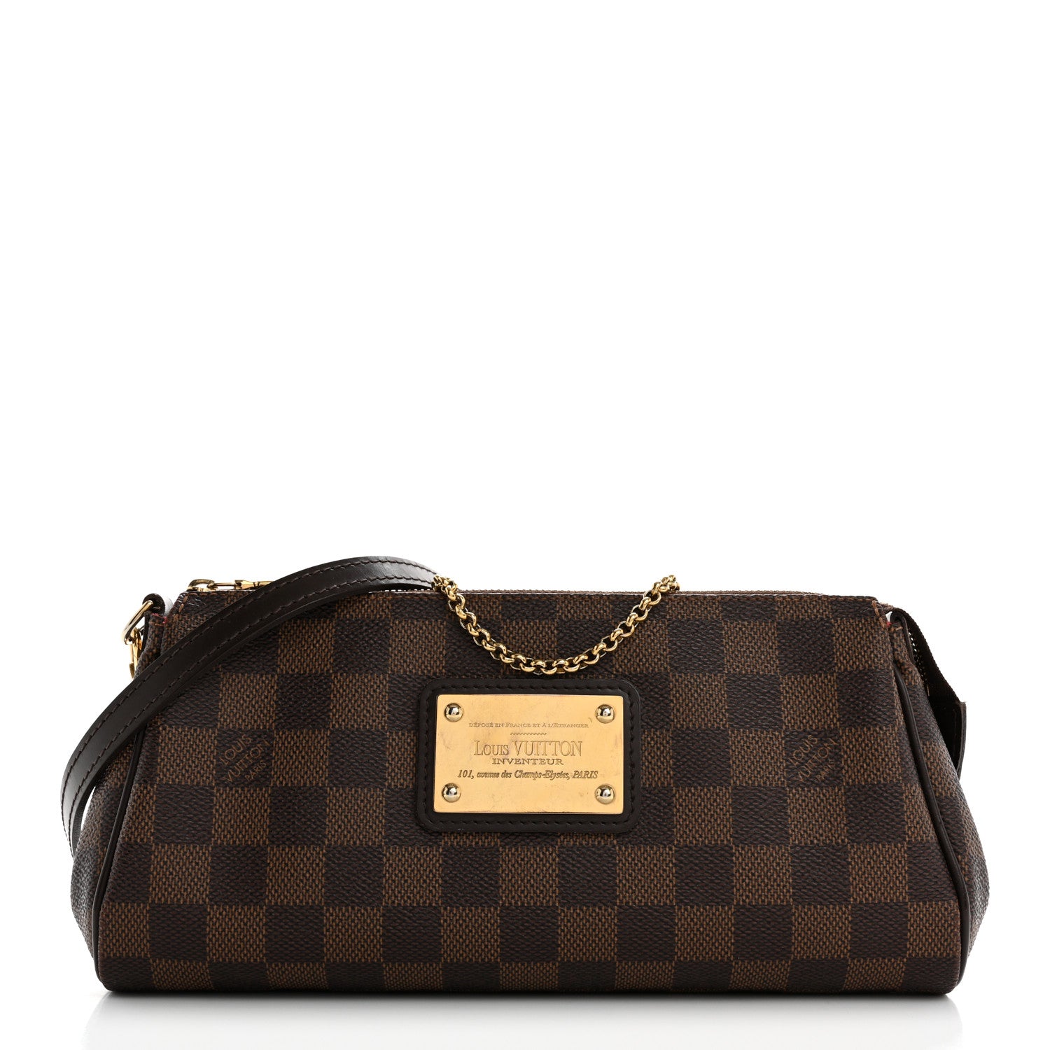 Louis Vuitton Damier Ebene Eva Clutch 1 of 15