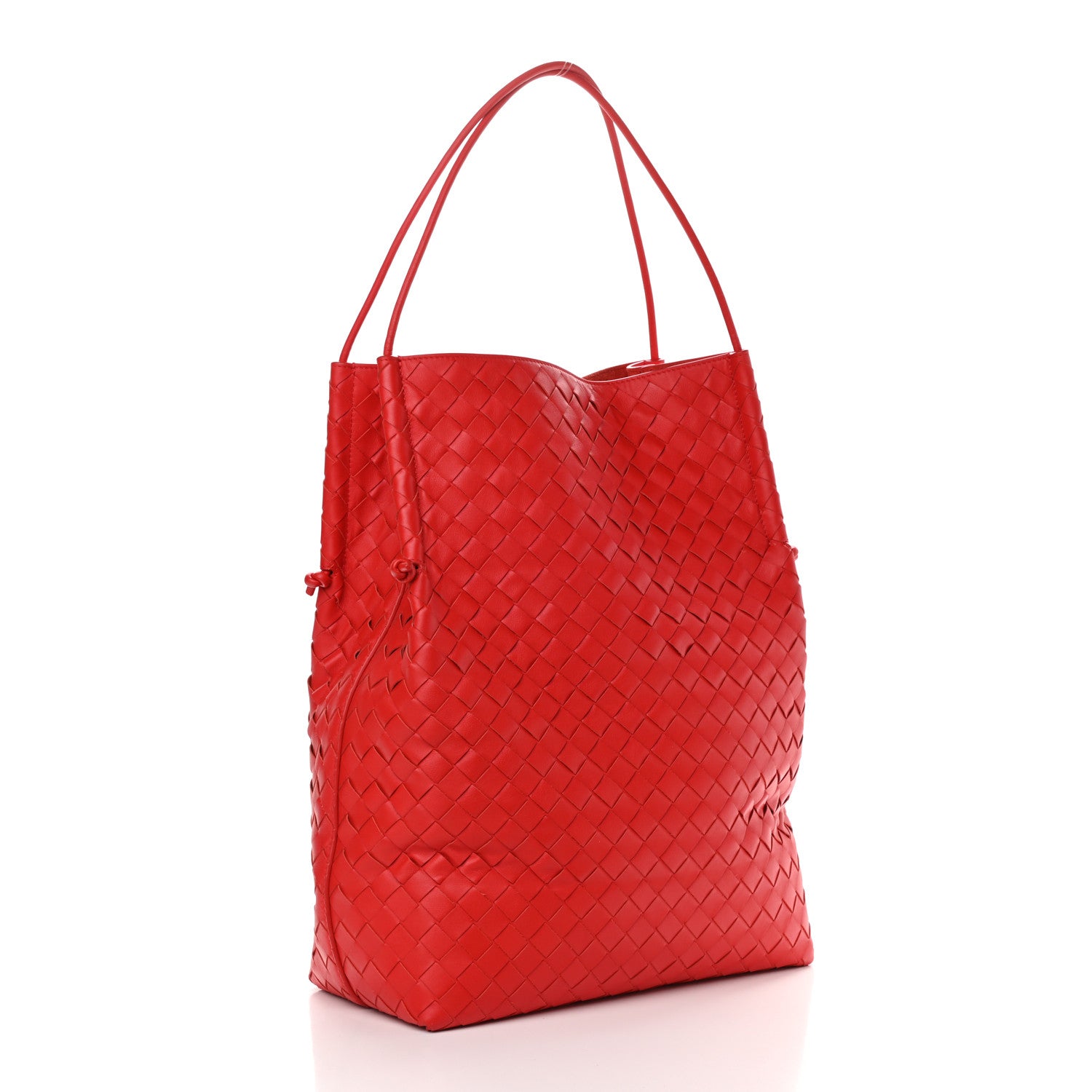 Bottega Veneta Nappa Intrecciato Tote Red 3 of 9